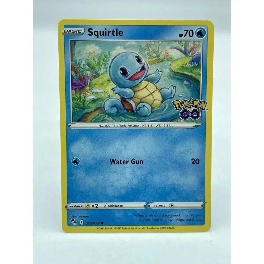 Squirtle 015/078 Stamped Pokémon GO‎ Non-Holo Pokémon TCG Mint Unplayed